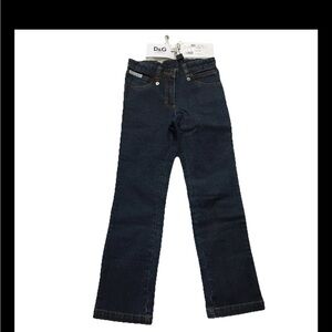 D&G Dolce Gabbana Junior Kids Slim Stretch Denim Trousers Size 6 20/20 NWT